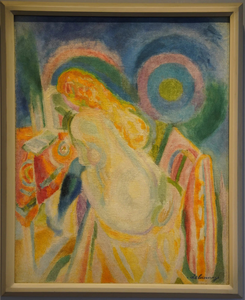 Naken kvinne som leser - Robert Delaunay