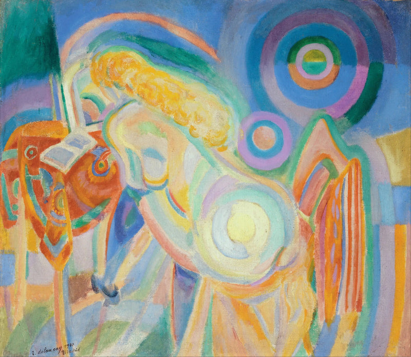 Naken kvinne som leser - Robert Delaunay
