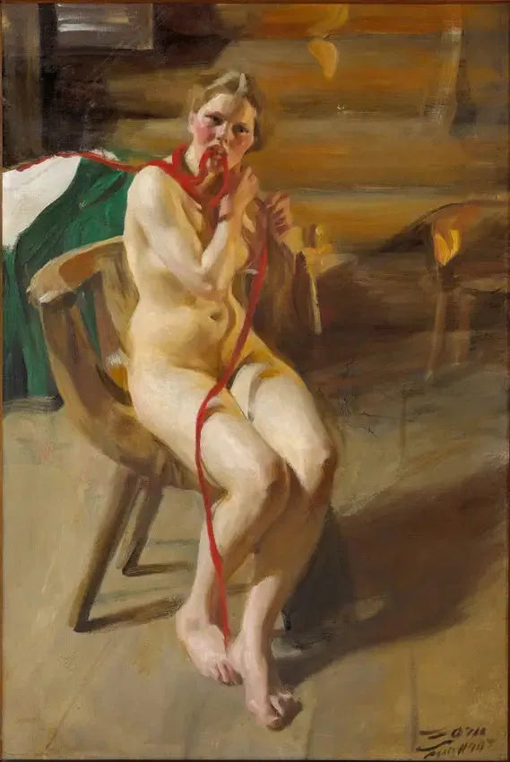 Naken kvinne som børster håret - Anders Zorn

Source:
Femme nue se peignant les cheveux - Anders Zorn