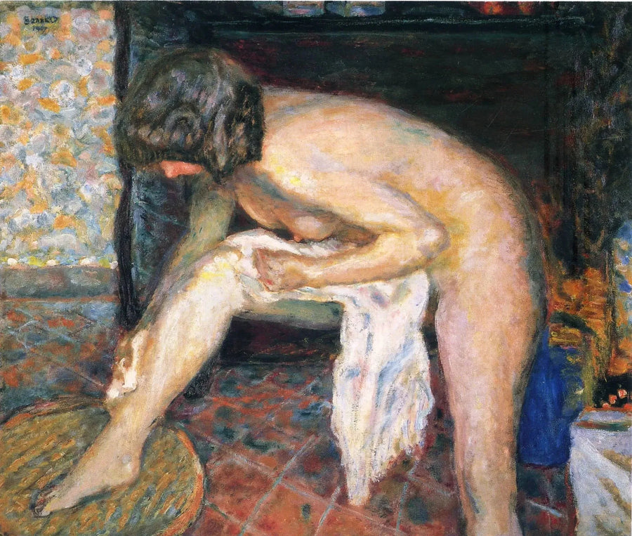 Kvinne som bøyer seg - Pierre Bonnard
