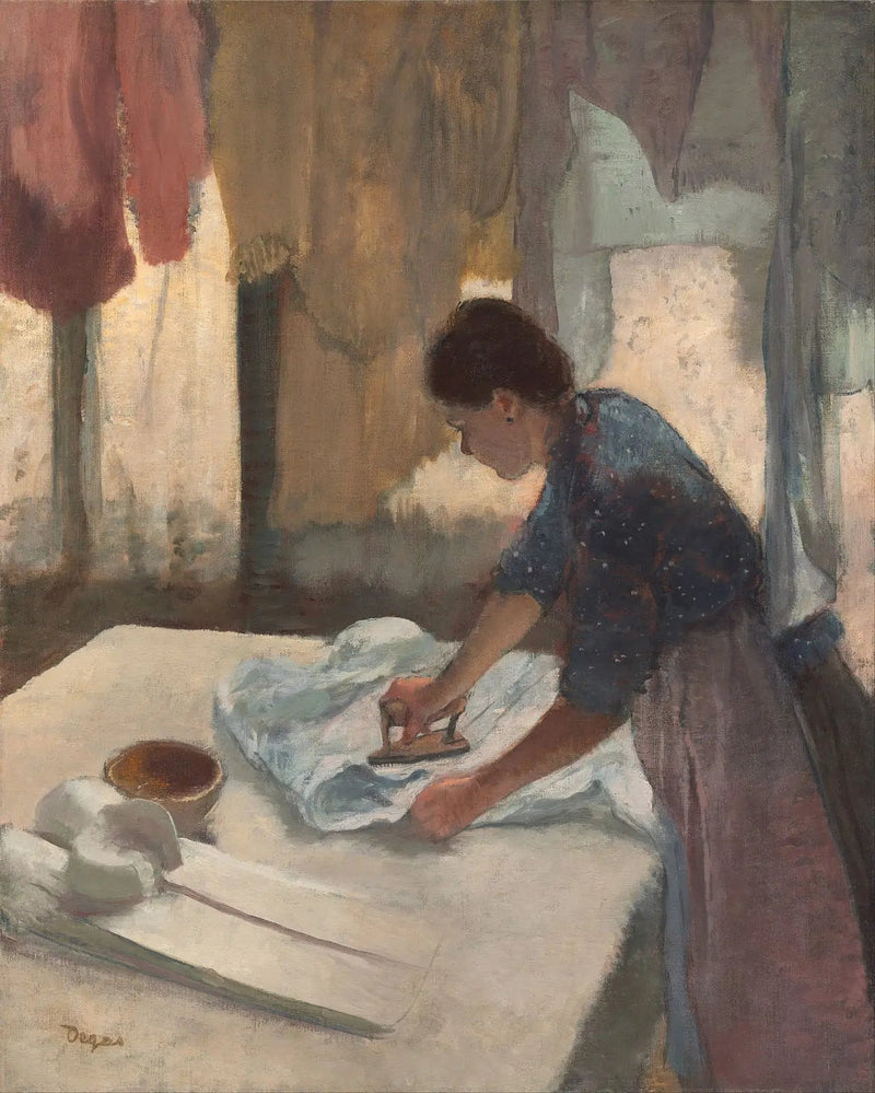 Kvinne som stryker - Edgar Degas