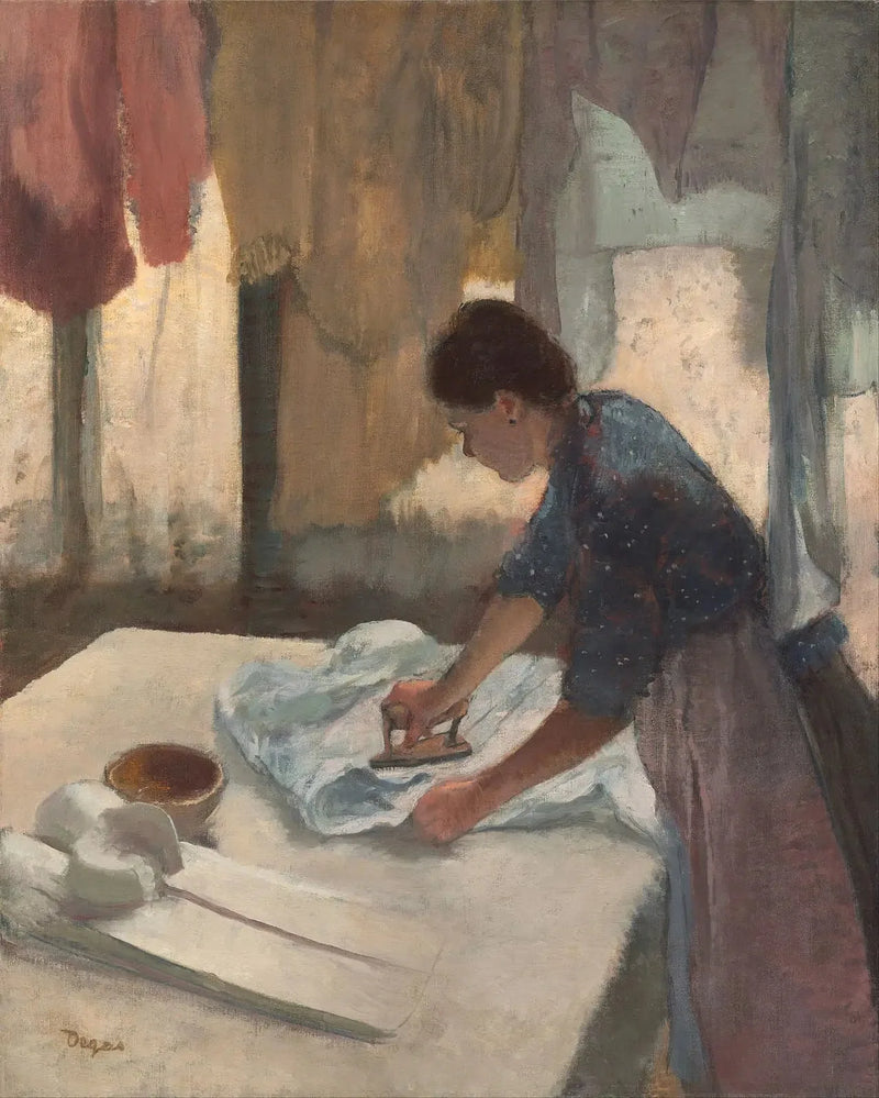 Kvinne som stryker - Edgar Degas
