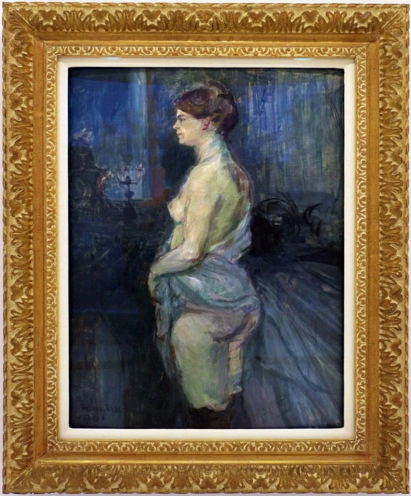 Kvinne som ruller opp skjorten - Henri de Toulouse-Lautrec