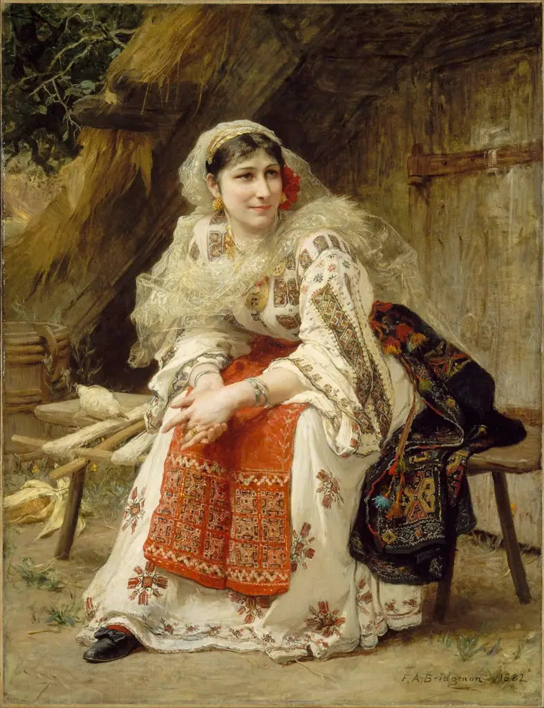Rumensk kvinne - Frederick Arthur Bridgman

Source:
femme roumaine - Frederick Arthur Bridgman