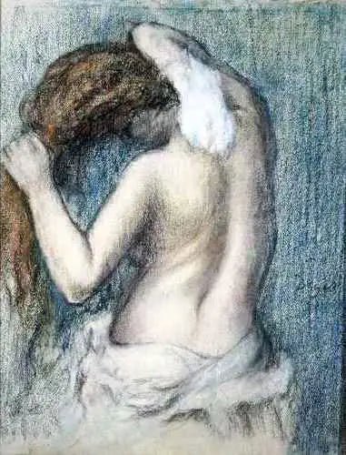 Kvinne som tørker seg etter badet - Edgar Degas