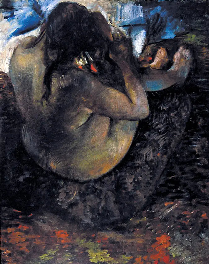 Kvinne som ordner håret - Edgar Degas