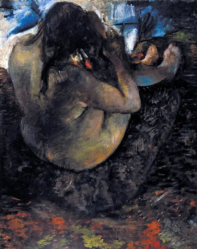 Kvinne som ordner håret - Edgar Degas