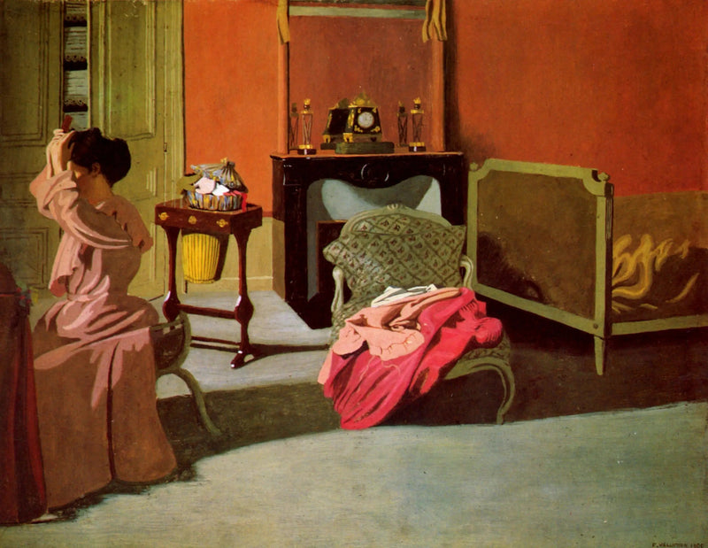 Kvinne som gjør seg klar - Félix Vallotton

Source:
Femme se coiffant - Félix Vallotton