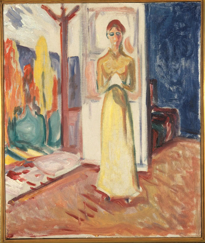 Kvinne som står i døråpningen - Edvard Munch