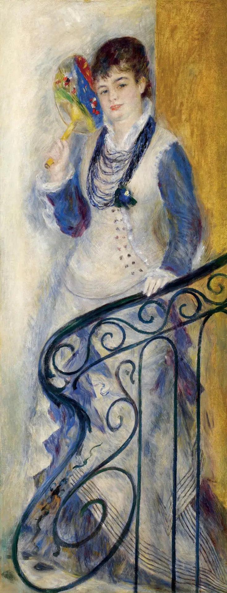 Kvinne på en trapp - Pierre-Auguste Renoir