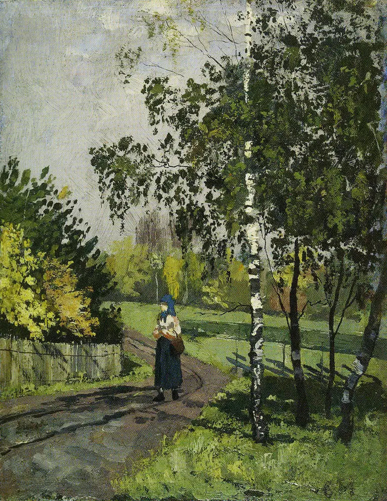 Kvinne på en landevei - Edvard Munch