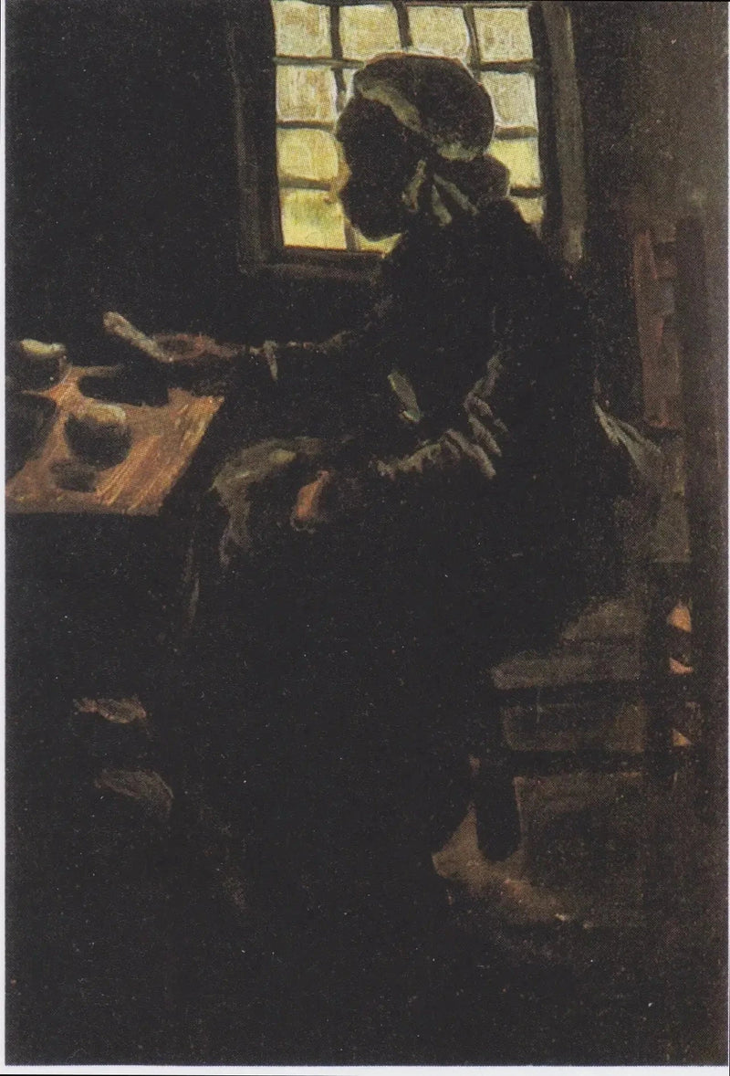 Kvinne ved bordet - Vincent van Gogh