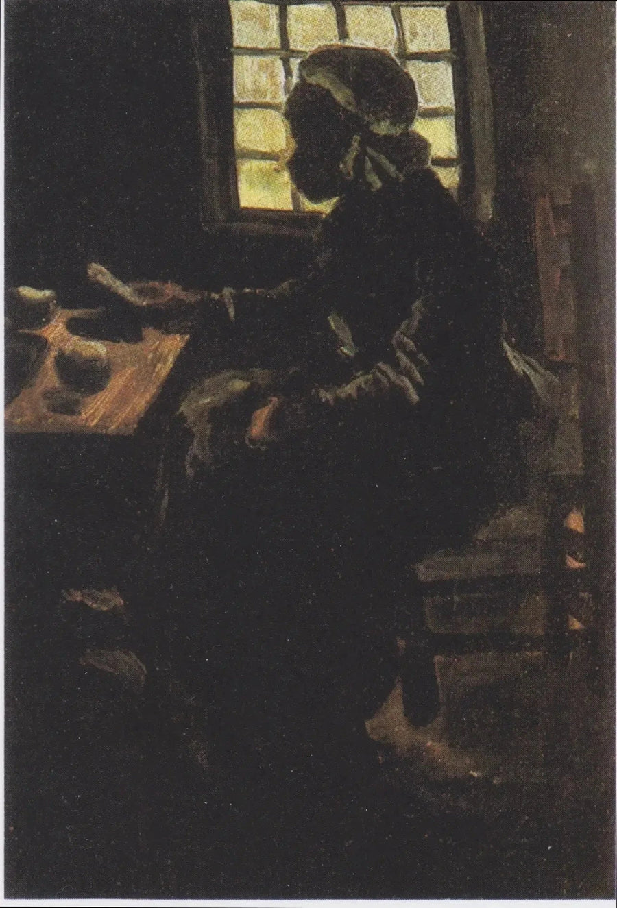 Kvinne ved bordet - Vincent van Gogh
