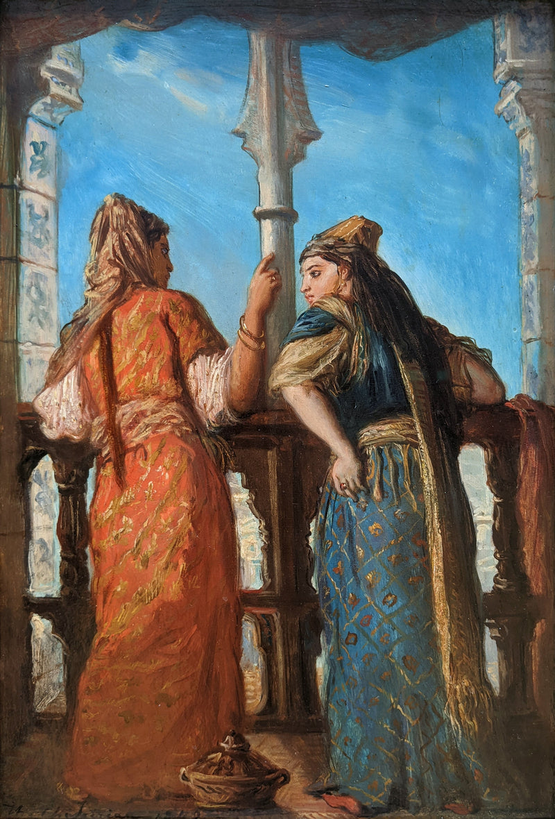 Kvinner på balkongen, Alger - Théodore Chassériau