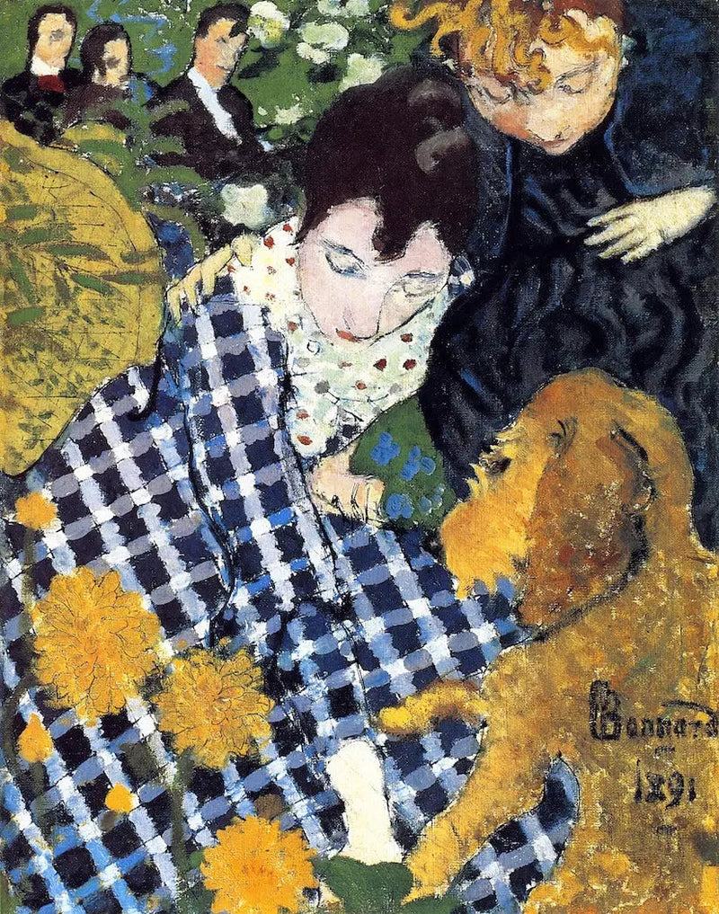 Kvinner med hund - Pierre Bonnard