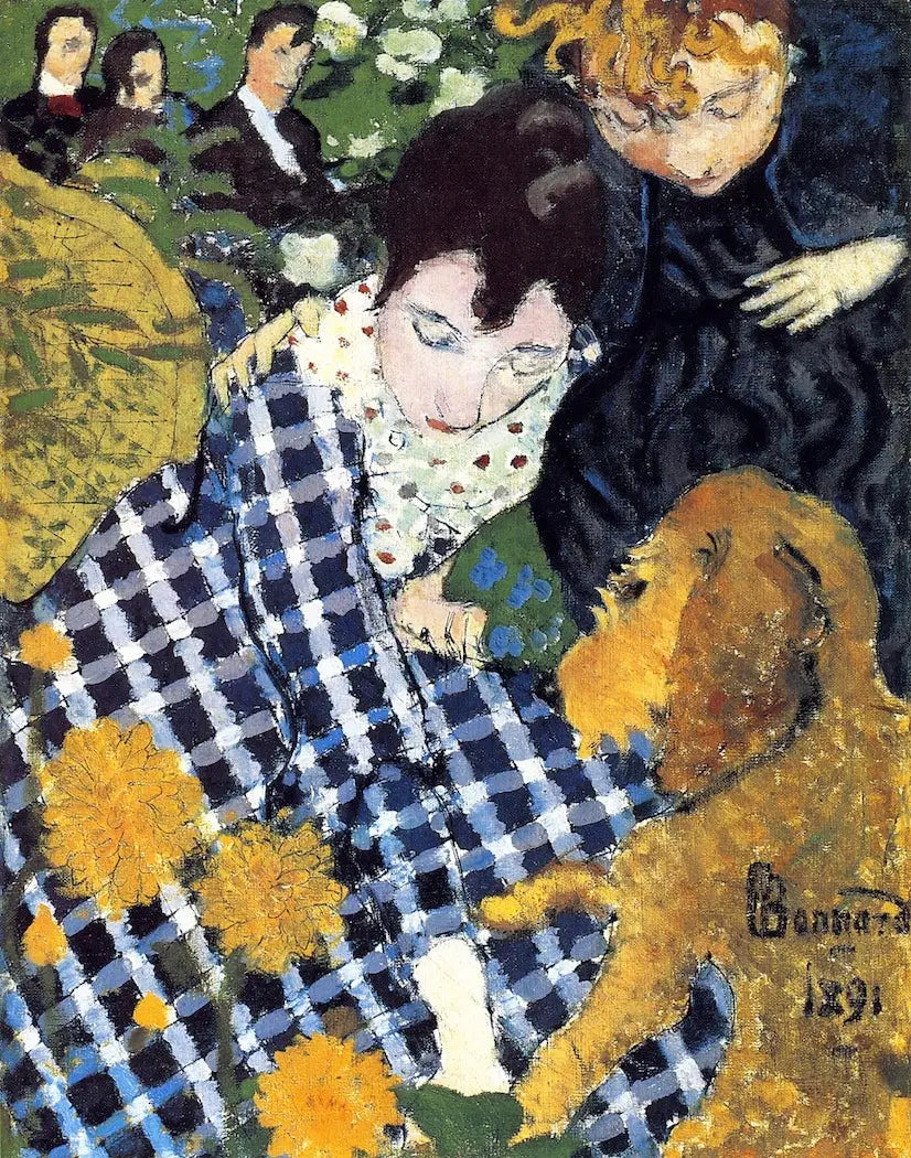 Kvinner med hund - Pierre Bonnard