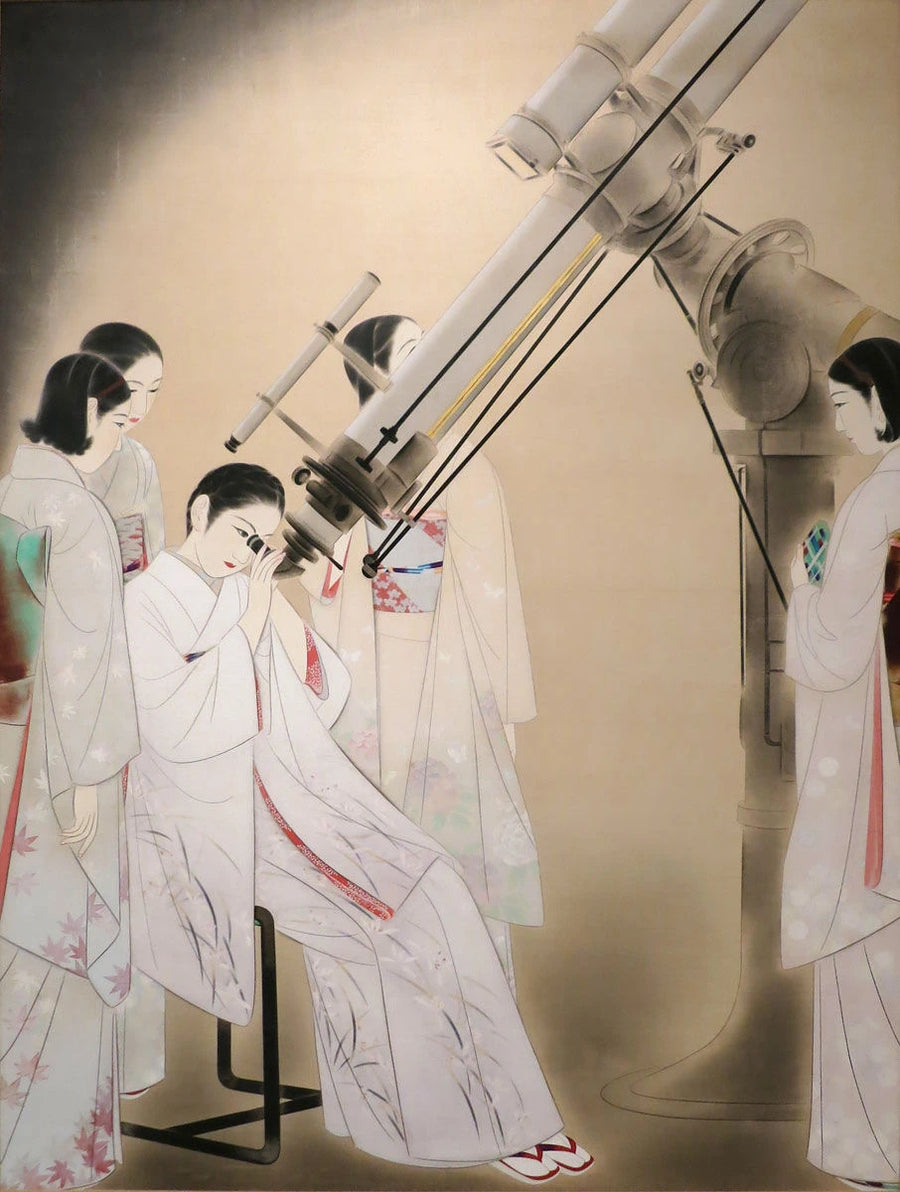 Femmes observant les étoiles - Ōta Chōu