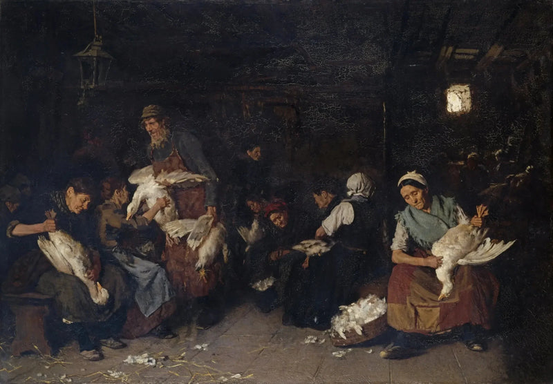 Kvinner som plukker gjess - Max Liebermann
