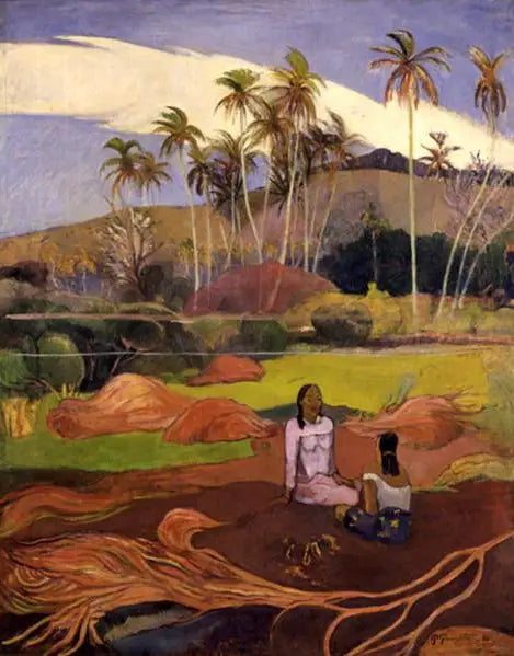 Kvinner ved palmene - Paul Gauguin