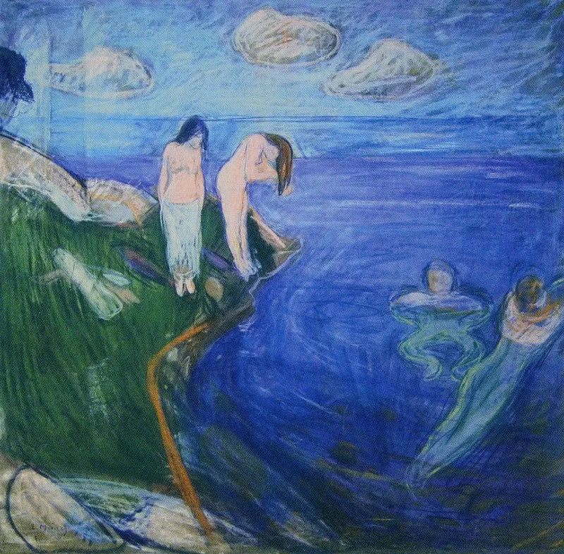 Kvinner som bader - Edvard Munch