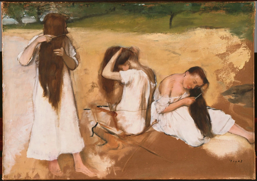 Kvinner som børster håret - Edgar Degas