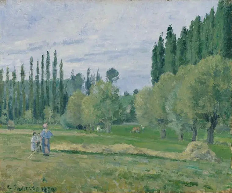 Høsting - Camille Pissarro