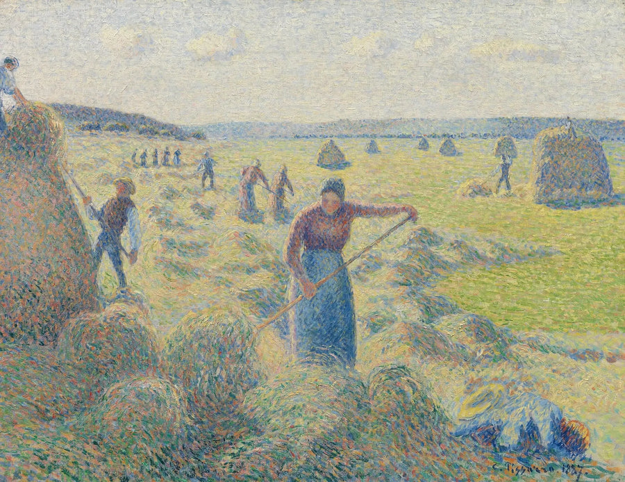 Høsting, Éragny - Camille Pissarro