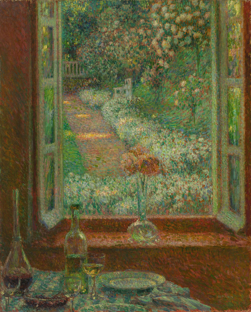 Vindu med øyer, Gerberoy - Henri Le Sidaner