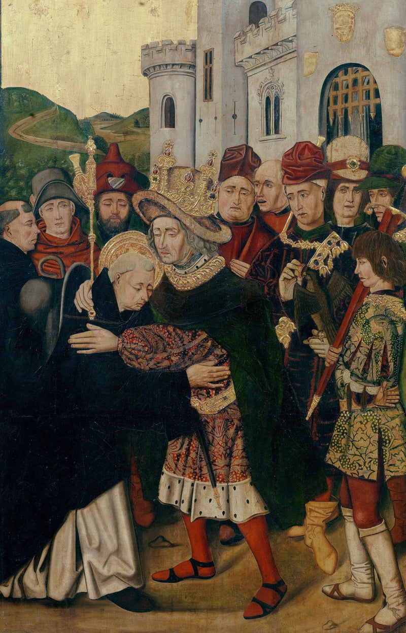 Ferdinand I av Castilla som tar imot Saint Dominique de Silos - Bartolomé Bermejo