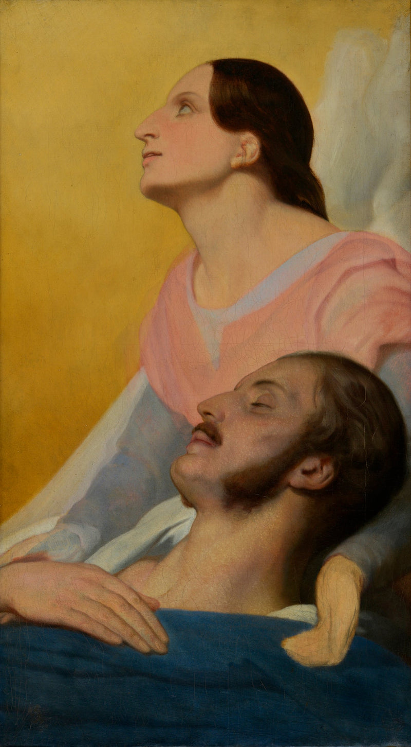 Ferdinand Philippe, hertug av Orléans, inntil sin dødsleie - Ary Scheffer