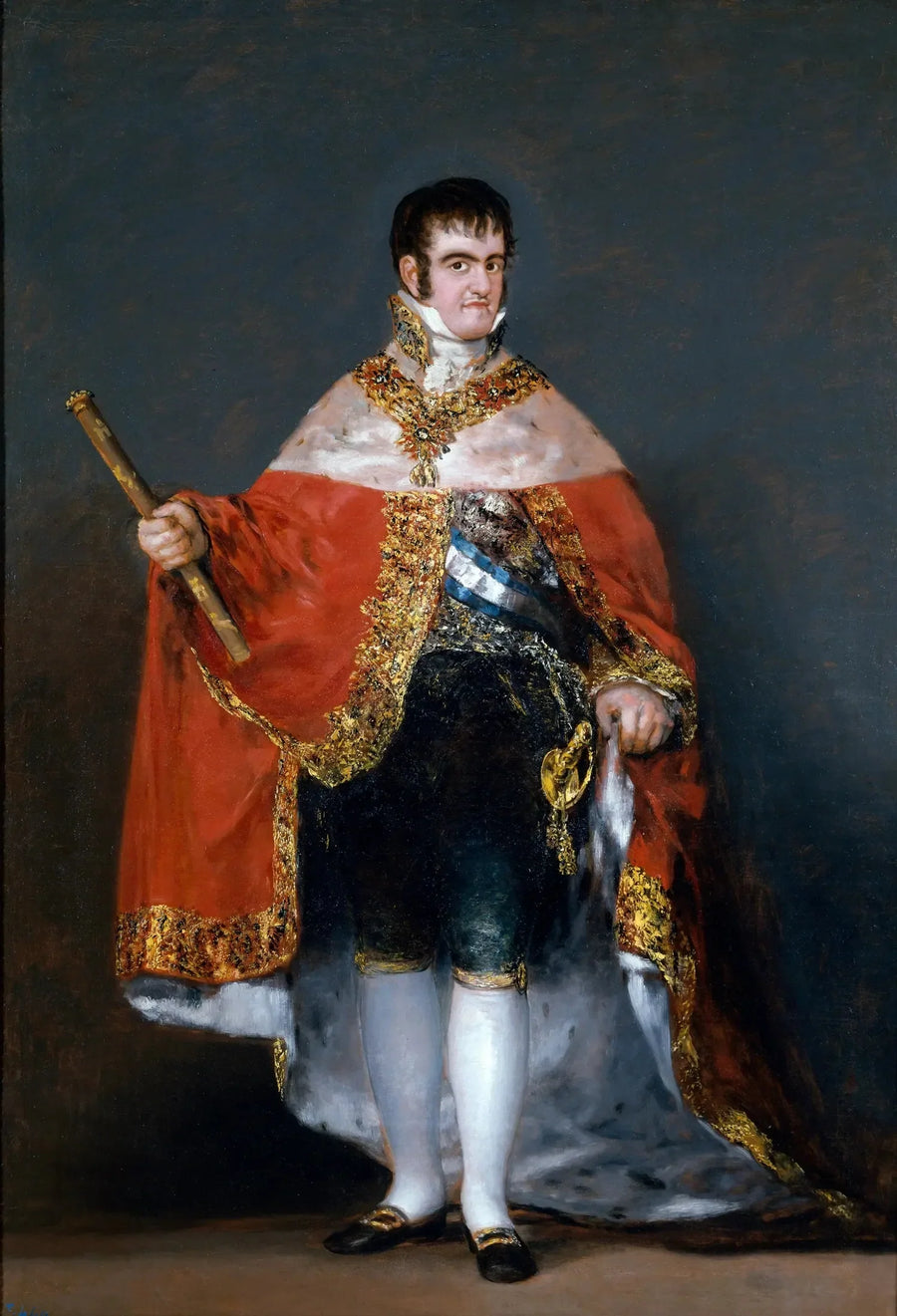 Ferdinand VII med den kongelige kappen - Francisco de Goya