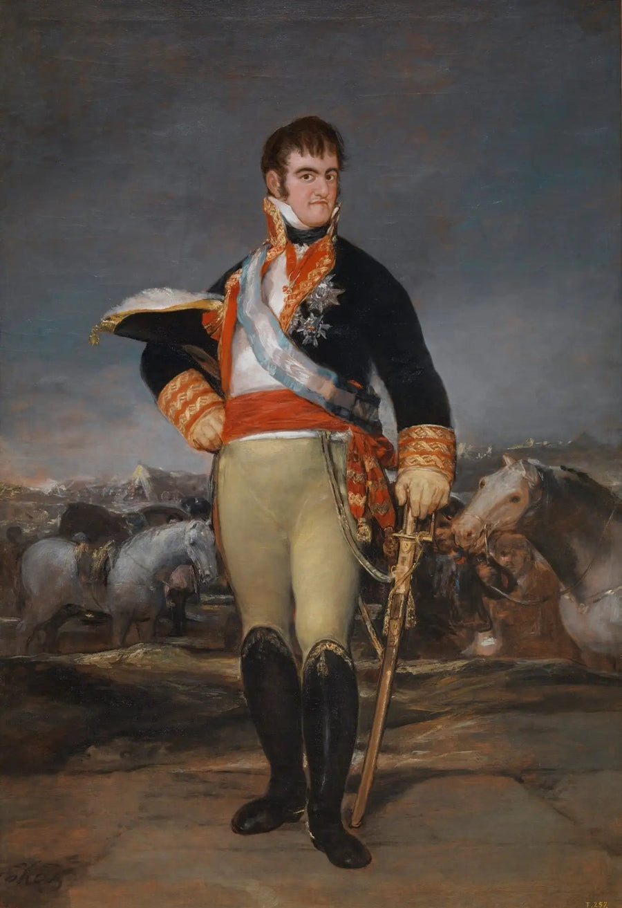 Ferdinand VII i en leir - Francisco de Goya