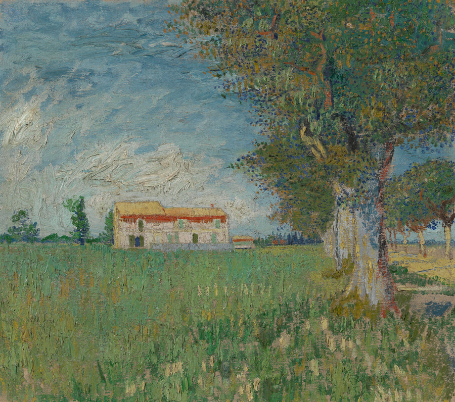 Gård i en hveteåker - Vincent van Gogh