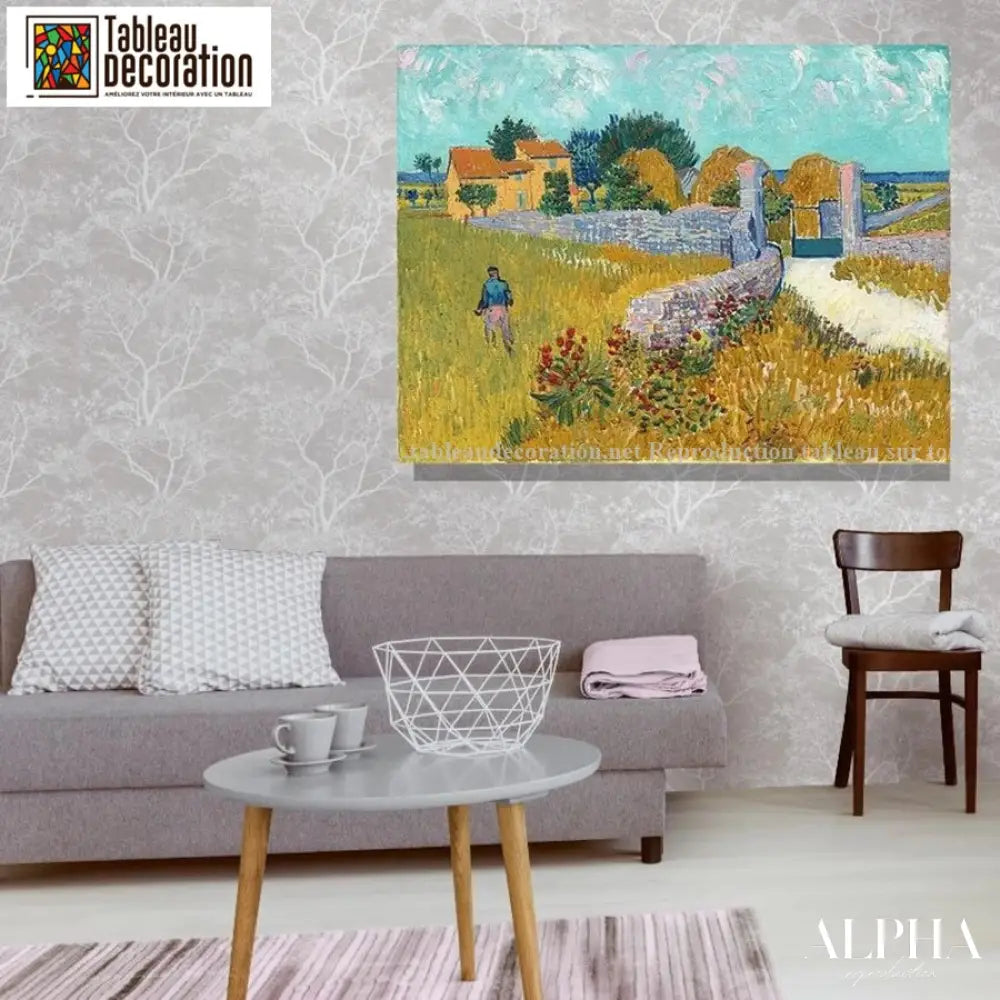 Ferme en Provence - Van Gogh - Reproductions de tableaux et peintures haut de gamme