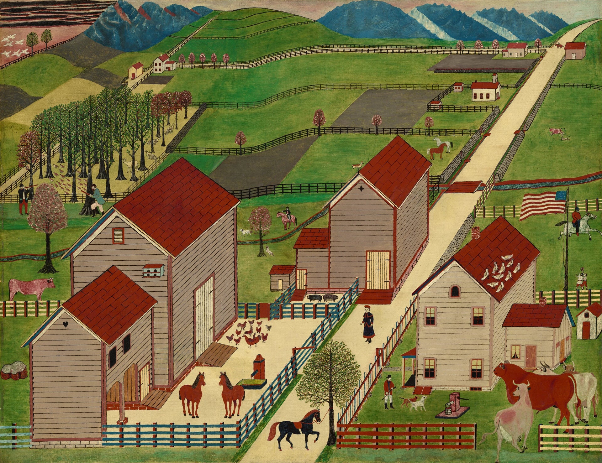 Ferme de la vallée de Mahantango - American 19th Century