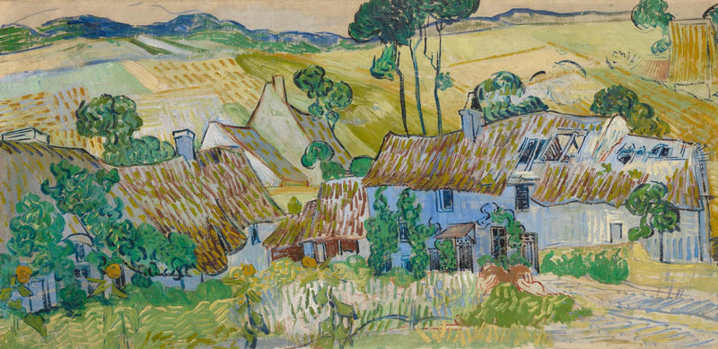 Hytter på en høyde - Vincent van Gogh