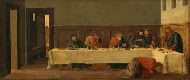 Festmåltid hos Simon (predella, andre panel) - Sandro Botticelli