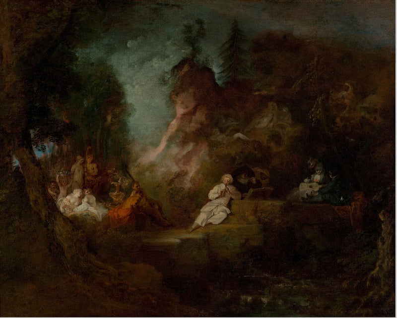 Festligheter til ære for Pan - Antoine Watteau