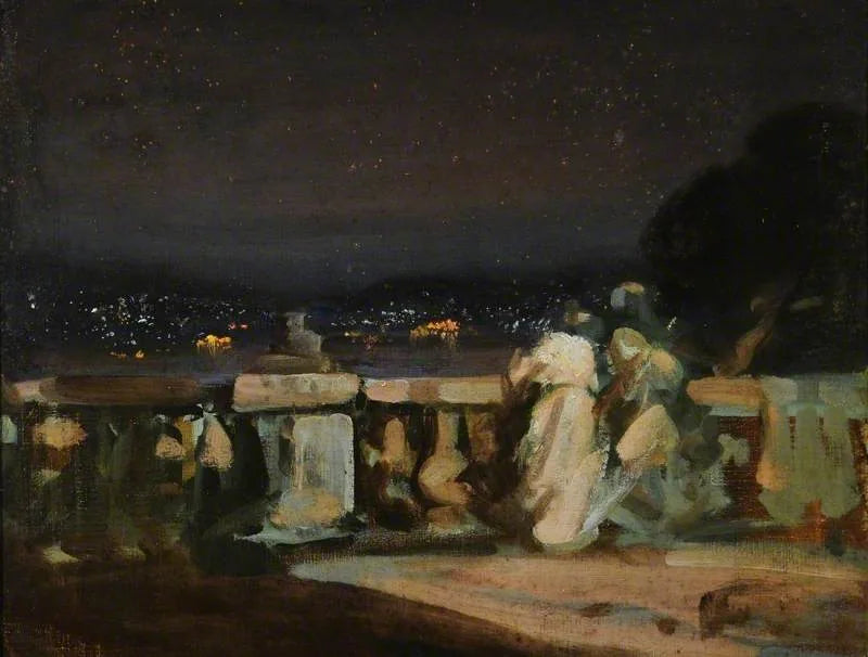 Fyrverkeri i Saint-Cloud, Frankrike - Charles Conder