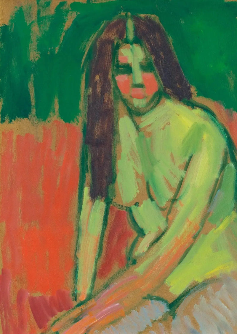 Halvnaken figur med lange hår, sittende bøyd - Alexej von Jawlensky

Source:
Figure à moitié nue aux cheveux longs, assise penchée - Alexej von Jawlensky