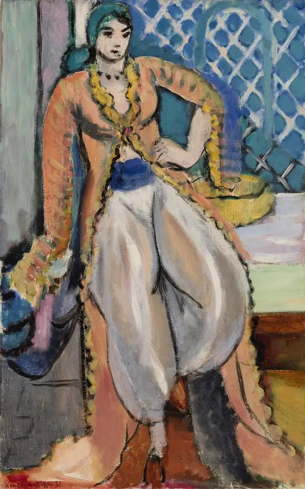 Figur med persisk kjole (Figur i persisk kjole) - Henri Matisse