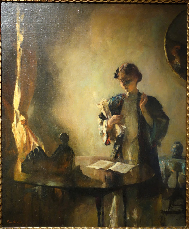 Figur i et rom - Frank Weston Benson