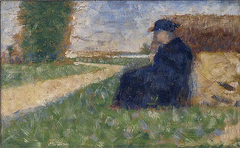 Figure massive dans un paysage à Barbizon - Georges Seurat image 1 reproduction réalisée par Alpha Reproduction