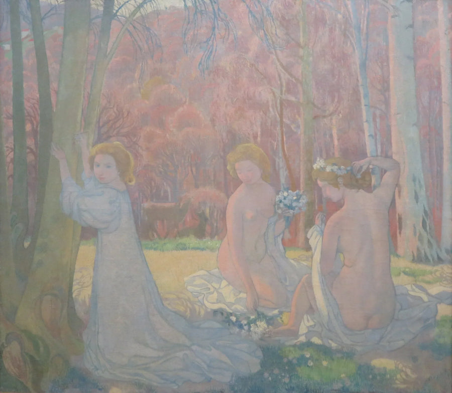 Figurer i et vårlandskap (Hellig skog) - Maurice Denis