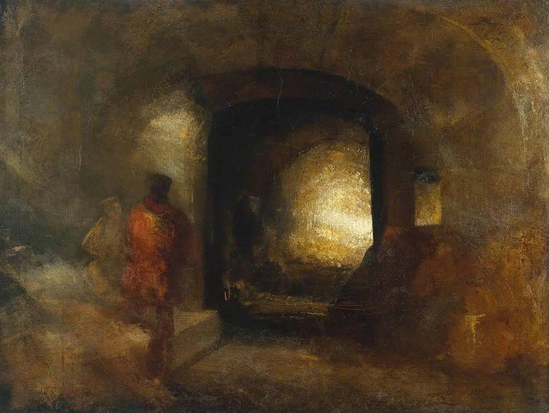 Figurer i en bygning - J. M. W. Turner