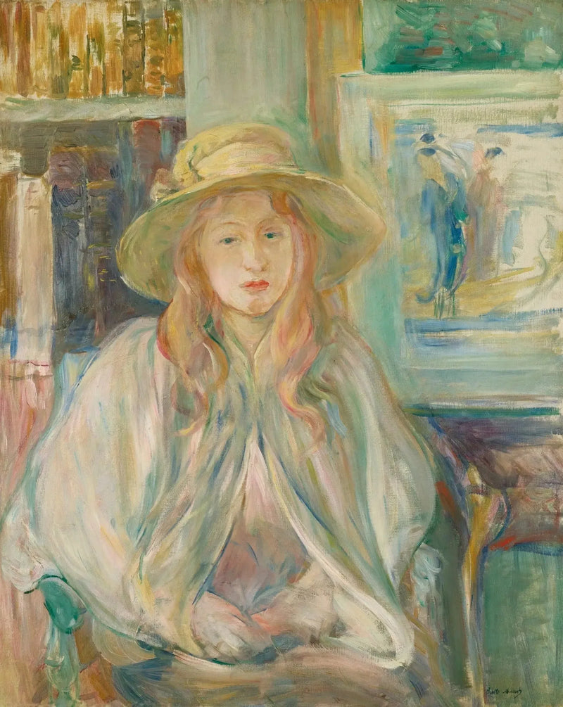 Fillet med stråhatt - Berthe Morisot