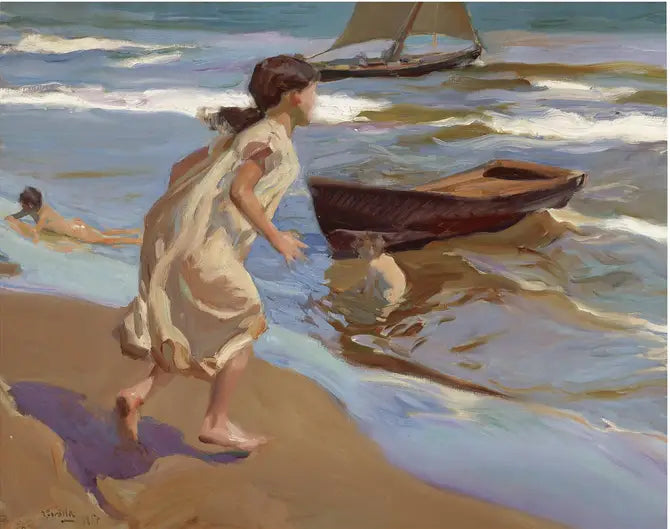 Fisken som går inn i vannet - Joaquín Sorolla