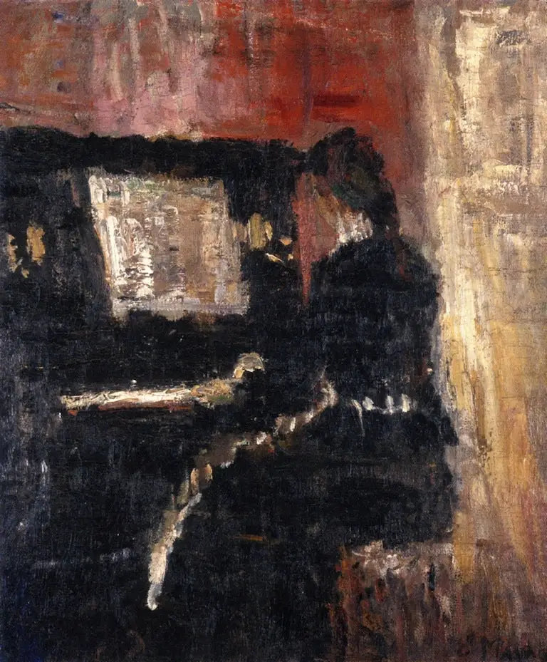 Jente ved pianoet - Edvard Munch