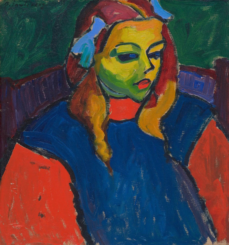 Jente med grønt ansikt - Alexej von Jawlensky

Source:
Fille au visage vert - Alexej von Jawlensky
