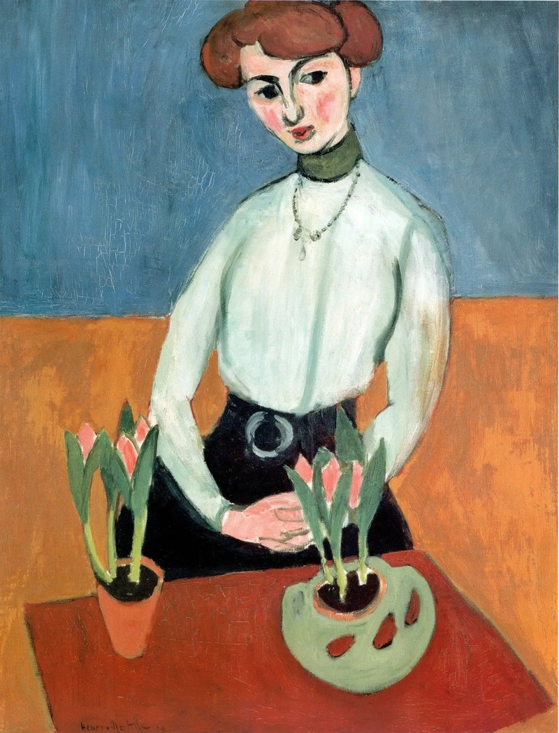 Jente med tulipaner - Henri Matisse
